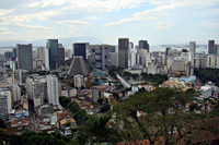 Uitzicht op het centrum van Rio de Janeiro