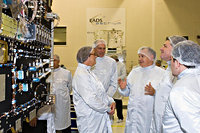 Groep mensen in een clean room