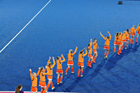 Dames hockeyteam op weg om gouden medailles op te halen tijdens Londen 2012