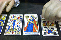 Tarotkaarten met de afbeelding met de ‘koninging van het geld’
