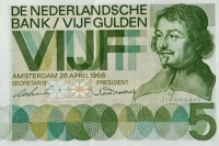 Vijf gulden biljet