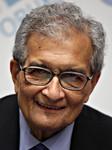 Portret van Amartya Sen