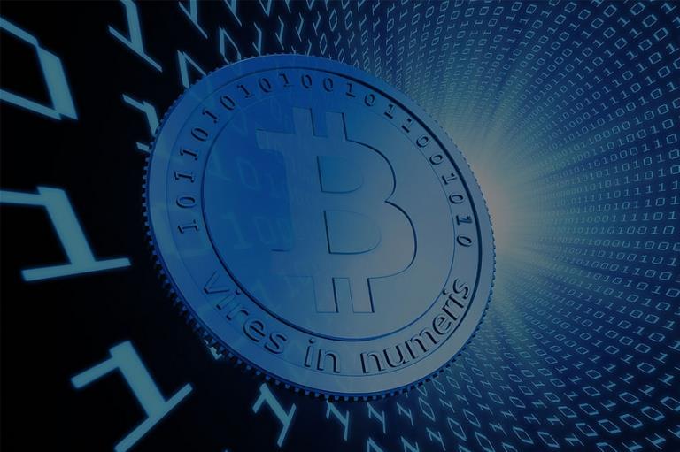 De bitcoin is gemankeerd geld image