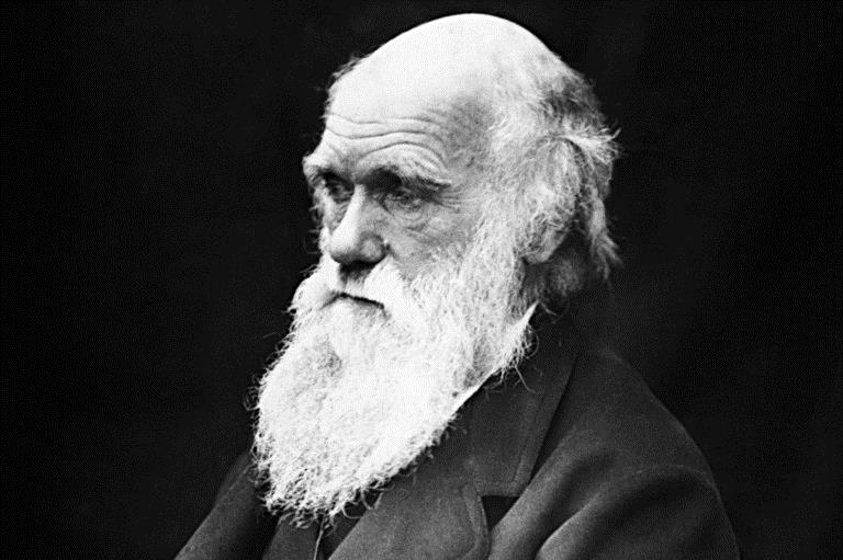 Portret van Charles Darwin